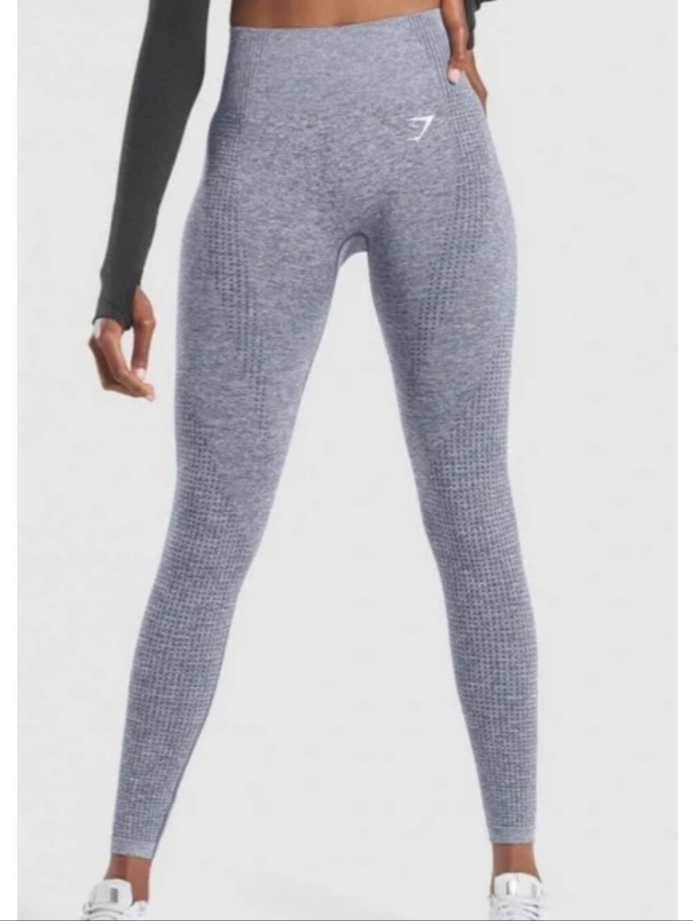 Gymshark Seamless 2.0 High-Waist Leggings - Light Gray Size M